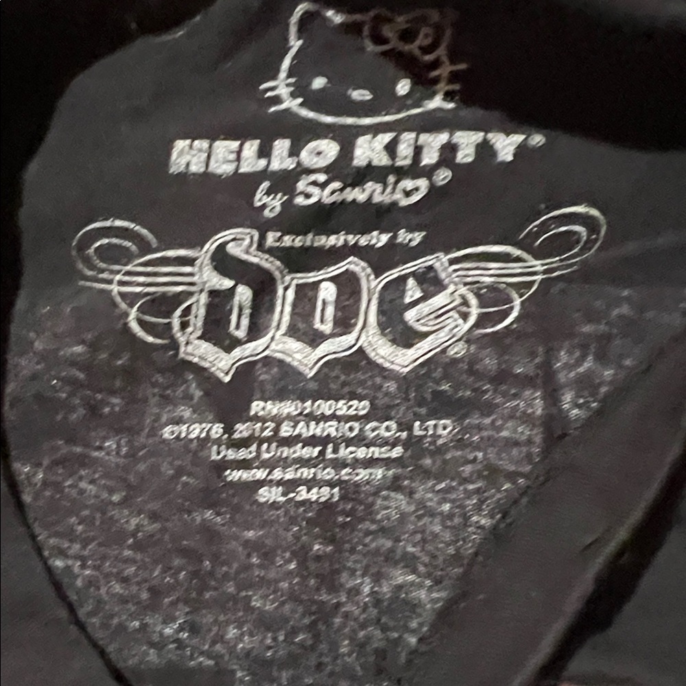 Black Hello Kitty Kiss S tank top two sided vintage - Picture 7 of 9
